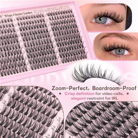 Lash Clusters Kit Wispy Eyelash Clusters Lashes Natural DIY Lash Extension Kit - Picture 3 of 6